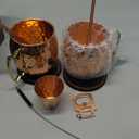 COPPER-BAR Moscow Mule Copper Mugs - Unique HANDCRAFTED Gift Set of 2, Hammered by Artisan, 100% Pure Solid Copper Cups 16oz for Drinking Water & Cocktails, Include 13 Pcs accessories & Special Opener