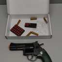 Toy Gun Revolver, EVA Soft Bullets Cap Gun, with 36 Bullets, Revolver Guns for Kids Ages 8-12