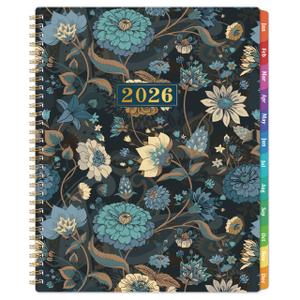 2026 Planner - 2026 Calendar Planner, Jan. 2026 - Dec. 2026, 2026 Planner Weekly and Monthly with 12 Colorful Monthly Tabs, 8.5" x 11" Inner Pocket, Twin-Wire Binding
