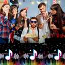 Gatherfun Music Party Disposable Tablecloth, Plastic Table Cover for Music Themed Birthday Party, 3 PCS, 54x108