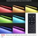 8 Pack 7 Inch RGBCW Retaining Wall Lights, 5W Smart LED Hardscape Lighting with Remote Control, 16 Million Colors 12V AC/DC Low Voltage Step Lights Outdoor, IP65 Waterproof Landscape Lighting