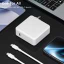 61W USB-C MacBook Charger for Pro/Air 13" 14" 15" 16" | Fast Power Adapter with 6.6ft USB-C Cable for Home, Office & Travel