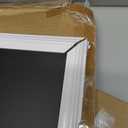 U Brands 20" x 30" Magnetic Chalkboard with White Wood Frame, Blackboard Surface, Wall Mountable, Home, Classroom & Office Organization, Memo & Message Board