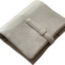 A6 Goat Genuine Leather Journal Notebook, Stalogy Rings Planner Pocket size Notebook with 30MM Binder Mini Agenda Diary (Milk White)