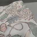 jinchan Nursery Curtains 95% Blackout Pink 84 Inch Long Floral Curtains for Girls Room, Farmhouse Drapes for Living Room Bedroom Darkening Window Treatment Grommet Top Set of 2 Panels