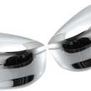 for Honda Accord 2008 2009 2010 2011 2012 Driver Passenger Side Mirror Covers Cap Overlay Rearview Mirror Guard Covers Silver Tone 1 Pair