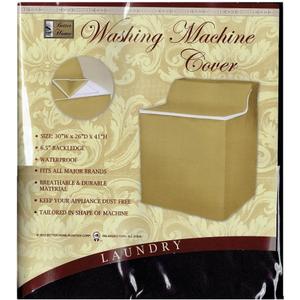 Better Home Xlarge Fabric Waterproof Washing Machine Cover with Zippered Top Material Appliance (Chocolate Brown)