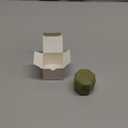 Engagement Ring Box Octagonal Proposal Ring Storage Box Travel Ring Bearer Box 3 Slots (Moss Green)