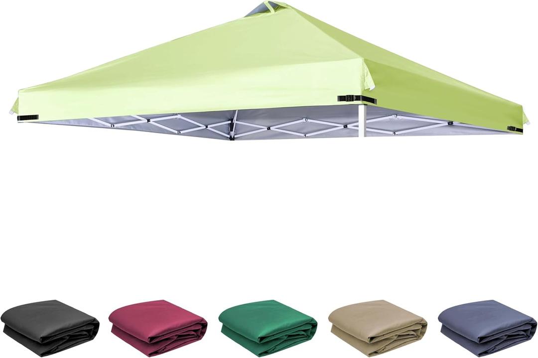 SCOCANOPY Replacement Top with Air Vent for 10x10 Canopy Frame, Canopy Cover ONLY, (Grass Green)