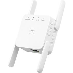 1200mbps WiFi Extender.WiFi Repeater.Universal Ethernet Adapter: Dual-Band WiFi Bridge with Bridge, Client, AP Modes, Converts Wireless to Wired, for PCs, Printers, TVs, Consoles.