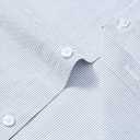 Lion Nardo Mens Dress Shirts Long Sleeve Button Down Shirt Wrinkle Free Stripe Dress Shirt Regular Fit Business Casual Shirts (Blue, L)