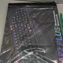 Wireless Keyboard and Mouse Combo, Ergonomic Wave Keys, Cushioned Palm Rest, Rechargeable, Phone Holder, Natural Typing, 2.4G Lag-Free, Full Size Keyboards Cordless Set for Windows/Mac -SABLUTE