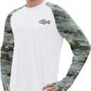 Riverruns Men's Hunting Camo Shirt for Men, Lightweight Camouflage Long Sleeve Shirt for Fishing Hiking Camping (XXXL)