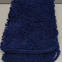 Bathroom Rugs 30x20, Extra Soft Absorbent Chenille Bath Rugs, Rubber Backing Quick Dry, Machine Washable Bath Mats for Bathroom Floor, Tub and Shower, Home Decor Accessories, Navy
