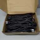 Kanayu 10 Pcs 6 Feet Extension Cord, 16 Awg Sjw Heavy Duty Power Cable 13 Amps 125v Extension Cable with 3 Prong for Indoor Outdoor Electrical Kitchen Appliances, Ul Listed(Black)