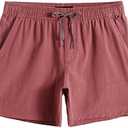 maamgic Men's 5 inch Inseam Shorts Pull-On Relaxed Fit Comfort Stretch Short Shorts with Pocket Small