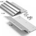 SAL Aluminum Ramp Top Kit, 2" 12" Heavy Duty Loading Ramp Ends for Truck, Motorcycle, Lawn Mower, and ATV, 750lbs Capacity Per Ramp