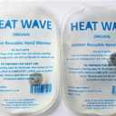 Heat Wave Instant Reusable Heat Packs Small 2-Pack Clear: Instant Reusable Hand Warmers for Camping, Hiking, and Pain Relief (3 x 5), Click Heat Safe, Non-Toxic and Made in USA