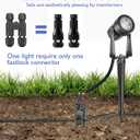 2 x UniHobby 8 Pack Low Voltage Wire Connector, Landscape Lighting Connectors 12-18 Gauge Wire Connectors for Outdoor Garden Path Yard Lights