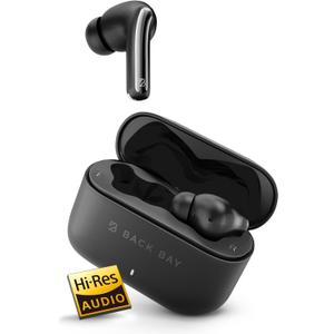 FirstClass - True Wireless Earbuds Noise Cancelling, Bluetooth 5.4 Ear Buds Wireless Bluetooth Earbuds Noise Cancelling Earpods, iPhone and Android Active Earphones with ANC Sound Canceling Headphones (Black)