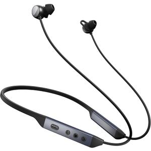 Hybrid Active Noise Cancelling Bluetooth 6.0 Headphones, 5 ENC AI Clear Call Mic Wireless Earbuds, in-Ear Magnetic Neckband Earphones 45H Playtime, IPX6 Sweatproof ANC Headsets for Travel Home Office