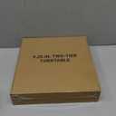 LAMU 2 Tier Lazy Susan Turntable Organizer 9.25'' Rotating Spice Rack Organization for Cabinet, Kitchen, Pantry, Countertop, Bathroom, Vanity, Medicine Cabinet Organizer, Clear