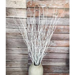 Decorative Birch Branches Decoration, 23 Inch Birch Stems for Wedding Decor,Dried Twigs for Christmas Decor (White)