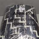 Wonnitar Moroccan 6x9 Area Rugs, Washable Black Rugs for Living Room, Large Soft Bedroom Throw Rug, Non-Slip Stain Resistant Thin Boho Floor Carpet for Dining Room Home Office Decor (Black,6'x9')