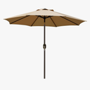 Amevci Outdoor Patio Umbrella,Patio Table Umbrella with Cover, Push Button Tilt and Crank, 8 Sturdy Ribs UV Protection Waterproof for Garden