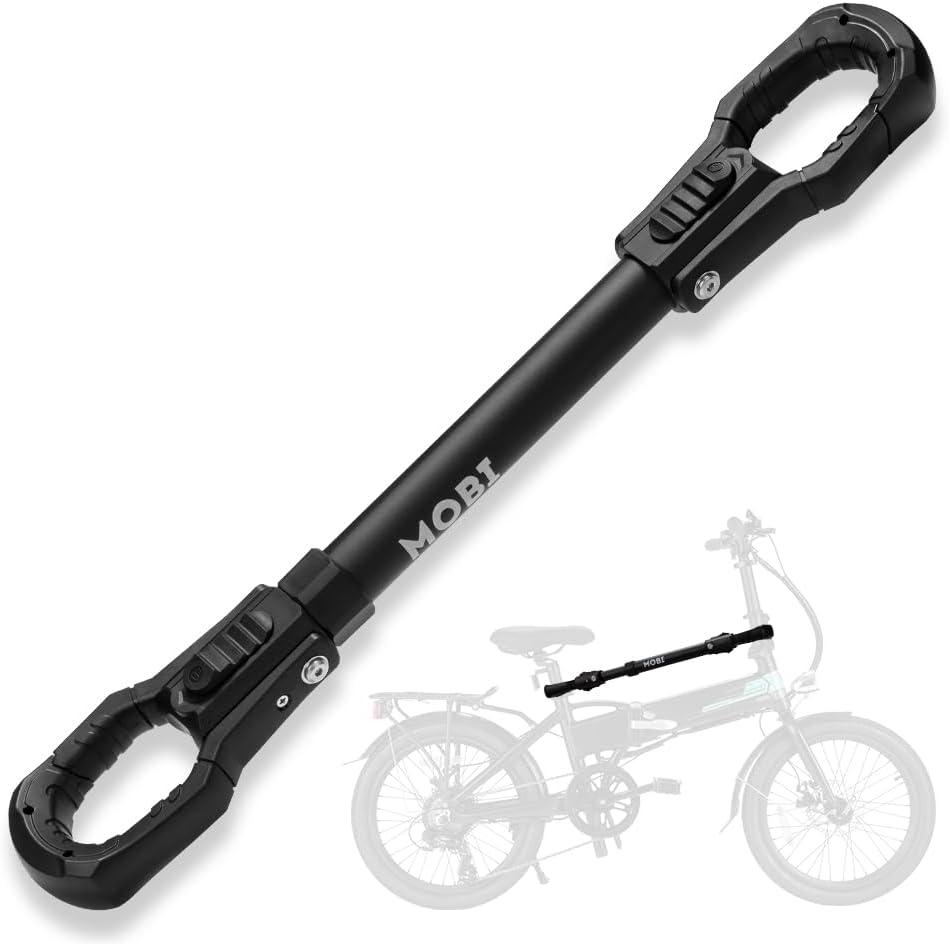 MOBI OUTDOOR E Bike Frame Adaptor Fits Up to 100lbs for E Bike Hitch Platform Rack, Adjustable Aluminum Adaptor with Rubber Hooks, Adapt Diverse Bike Frames, Women's BMX & Non-Standard Frames