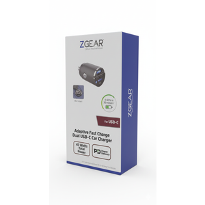 Zgear 45 Watt Dual USB-C Car Charger