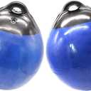X-Haibei Pair of Boat Fenders Ball Round Anchor Buoy, Dock Bumper Ball Inflatable Vinyl Shield Protection Marine Mooring Buoys