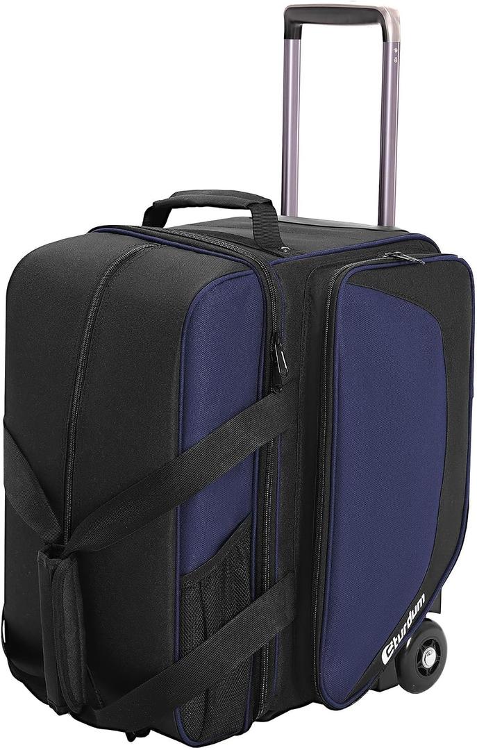 Bowling Roller Bag with Wheels, Rolling Bowling Ball Bag, Single Bag