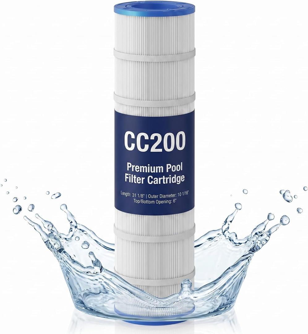 Pleatco PAP200 Pool Filter Cartridge Replacement for Pentair Clean & Clear 200 (CC200), Unicel C-9419, Filbur FC-0688, R173217, 59054400 | 200 Sq.Ft Pool Filter | 1 Pack