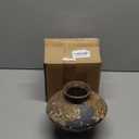 COZLIV Rusty Ceramic Vase, Wabi Sabi Decorative Pottery Flower Vase for Centerpieces, Table, Living Room, Bedroom, Bathroom, Retro Country Farmhouse Decor