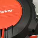 PURUS Retractable Air Hose Reel, 1/4" x 32ft, 180 Swivel Wall/Ceiling Mount, Auto Rewind, Hybrid Hose Max 10 Bar Pressure Air Compressor Hose Reel Quick Coupler for Workshop & Garage