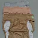 wegreeco Washable Dog Diapers Female Highly Absorbent Reusable Diapers for Doggie in Heat Dog Period for Heat Cycle, 3 Pack (X-Large (X-Large (17.5"-27" Waist), Champagne Colour)