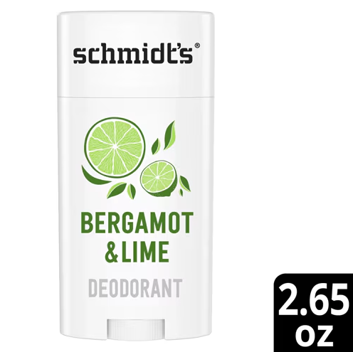 Schmidt's Natural Deodorant Aluminum Free Bergamot & Lime -- 2.65 oz