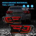 LED Tail Lights for Honda Accord 10th Gen 2018-2022, 3D Dragon Scale Design with Starting Animated, Dynamic Turn Signals, Brake & Reverse Lights