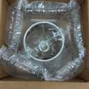 Aspen Creative 58908A, Empire Uno Lamp Shade in Light Grey, 5" Top x 9" Bottom x 7" Slant Height, Slip UNO 33mm