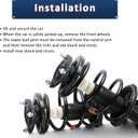 MOSTPLUS 2x Front Complete Strut Spring 172263 172264 Compatible for 04-13 Mazda 3 06-10 MAZDA 5 (Set of 2)