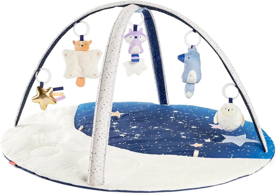 Skip Hop Tummy Time Mat, 3-in-1 Activity Baby Play Gym, Age 0-2y, Celestial Dreams, Grey