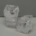 4 Pack Wall Organizers and Storage - Clear Acrylic Cabinet Door Organizer Bins, Adhesive Remote Control Holder, Space-Saving Stackable Wall Storage for Bathroom, Kitchen, Pantry, RV, Dorm, Office