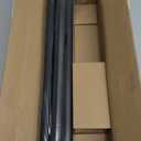 Industrial Curtain Rods for Windows 66 to 120 Inches, Blackout Wrap Around Curtain Rod, for Indoor and Outdoor, 7/8 Inch Diameter, 95 to 150 Inches, Black