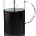 Forlife Cafe Style Glass Coffee/Tea Press 32-Ounce - Black