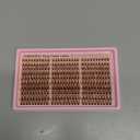 Brown Lash Clusters Kit Natural 300Pcs Wispy Lashes Cluster Eyelash Cluster Extensions Kit C Curve Individual Lashes Extensions Kit For DIY Waterproof & Long - Lasting (Light Brown10-16mm)