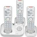 VTech VS112-37 DECT 6.0 Bluetooth 3 Handset Cordless Phone for Home with Answering Machine, Call Blocking, Caller ID, Intercom and Connect to Cell (Silver & White)