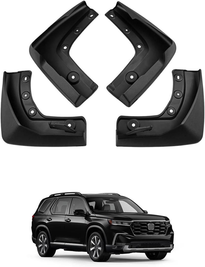 Autorder Mud Flaps for 2023-2025 2026 Honda Pilot Accessories Splash Guards Mudflap Fender Flares Front and Rear Mud Guard Set 4PCS