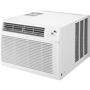 LG 24,500 BTU Smart Window Air Conditioner, 230/208V, Cools Room up to 1560 Sq. Ft. for Bedrooms, Living Room, Apartments, with Remote, 3 Fan Speeds, 24-Hour Timer, White