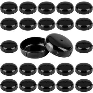 24-Pack Wrought Iron Patio Furniture Feet Caps 1-1/2 inch Round Plastic Outdoor Chair Leg Caps, Patio Chair Leg Caps for Metal Chairs, Patio Furniture Replacement Feet for Chairs & Tables, Black